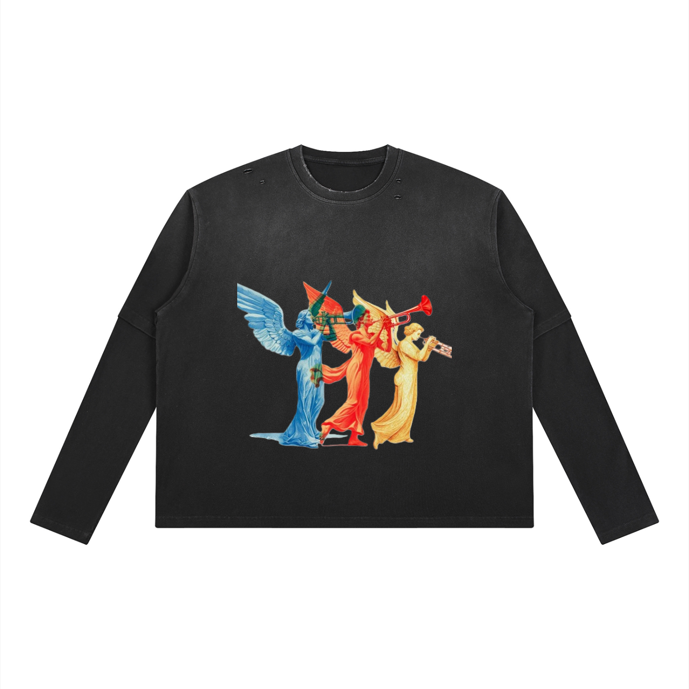 Gods Trumpets Layered T-Shirt