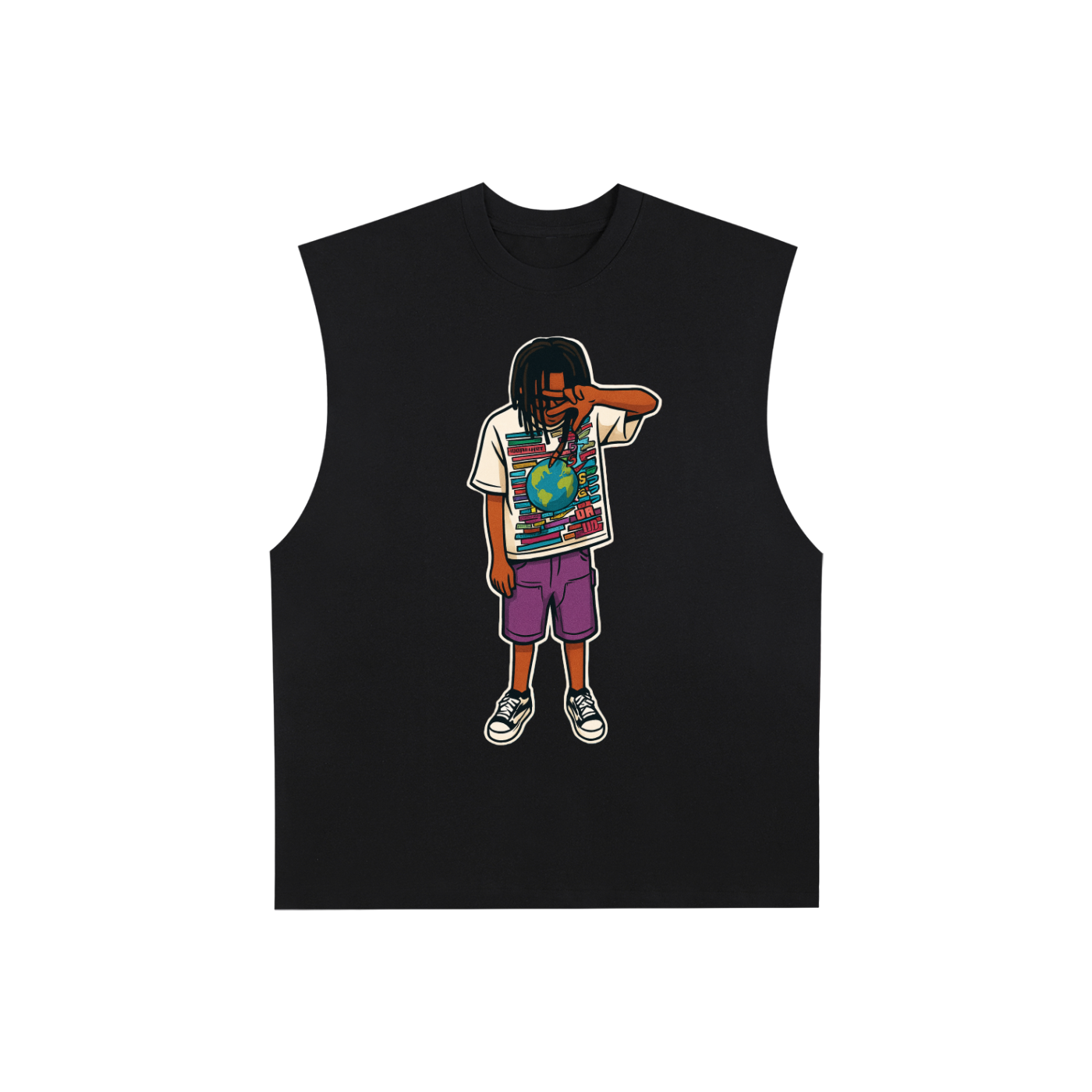 Wifi Cartoon Cotton Tank Top
